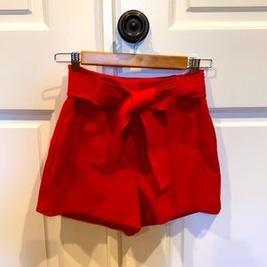 Red shorts